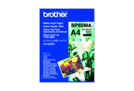 Brother Inkjet Paper Matt A4 Black (Pack of 25) BP60MA