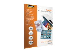 Fellowes Admire EasyFold A4 Laminating Pouches (Pack of 25) 5601901