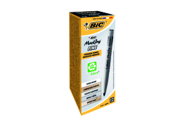 Bic Pocket Permanent Marker Bullet Tip Black (Pack of 12) 8209021