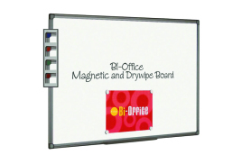 Bi-Office Aluminium Finish Magnetic Whiteboard 1200x900mm MB1406186