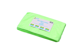 2Work Green 400x400mm Microfibre Cloth (Pack of 10) 101161GN