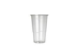 Plastic Half Pint Glass Clear (Pack of 50) 0510033