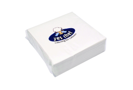 White 2-Ply Paper Napkins 400x400mm (Pack of 100) 0502122