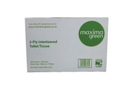 Maxima Bulk Pack Toilet Tissue 2-Ply 250 Sheets White (Pack of 36) KMAX2067