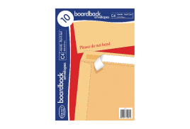 County Stationery C4 10 Manilla Board Envelopes (Pack of 10) C525
