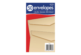 County Stationery Manilla Gummed Envelopes 89x152mm (Pack of 1000) C517