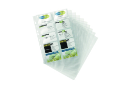 Durable Visifix Business Card Pockets Refill A4 Transparent (Pack of 10) 2389