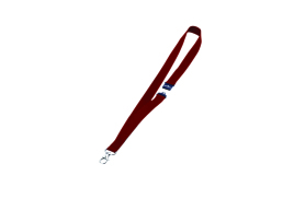 Durable Textile Badge lanyard 20mm Red (Pack of 10) 8137/03