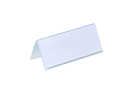 Durable Table Place Name Holder 61x150mm Transparent (Pack of 25) 8050
