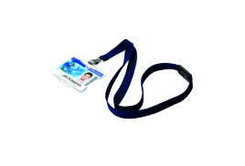 Durable Textile Lanyard With Snap Hook 15mm Midnight Blue (10 Pack) 812728