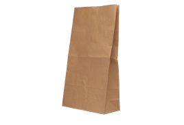 Brown 6.5Kg Paper Bags Pack Of 125 215 x 90 x 387mm 302168