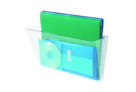 Deflecto Linking Wall File Pocket A4 Clear (Stacked vertically for increased storage) 73201