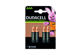 Duracell Stay Charged Rechargeable AAA NiMH 900mAh Batteries (Pack of 4) 81364750