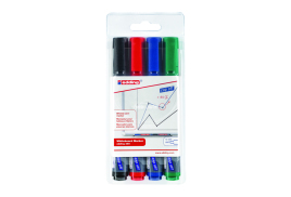 Edding 360 Drywipe Marker Assorted (Pack of 4) 4-360-4