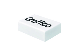 Graffico Plastic Eraser White (Pack of 45) EN05992