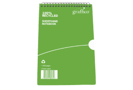 Graffico Recycled Shorthand Notebook 160 Pages 203x127mm 9100037