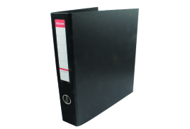 Esselte 4D-Ring Maxi A4 Binder 40mm Black (Features 4 D-ring mechanism and a linen feel cover) 82407