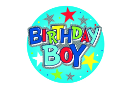 Birthday Boy Giant Badge (Pack of 6) 24780-BB