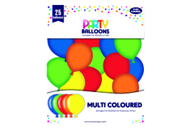 Party Balloons Multicoloured (Pack of 6) 12924-M-1