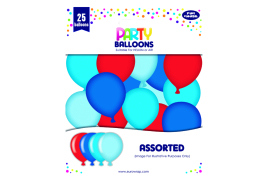 Party Balloons Blue/Red (Pack of 6) 12924-B-1