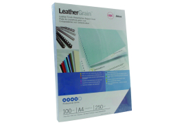 GBC LeatherGrain A4 Binding Cover 250 gsm Royal Blue (Pack of 100) CE040029