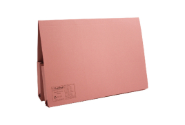 Exacompta Guildhall Legal Double Pocket Wallet Foolscap Pink (Pack of 25) 214-PNK