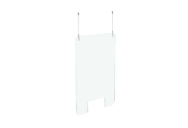 Exacompta Sneeze Guard Suspended With Fixation Kit 100x66cm 80158D