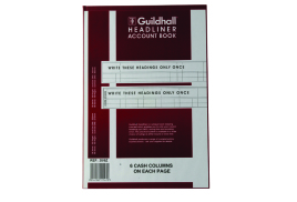 Exacompta Guildhall Headliner 6 Cash Column Account Book 38/6 1147