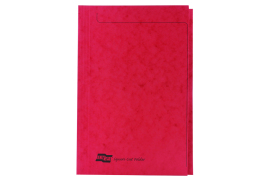 Europa Square Cut Folder 300 micron Foolscap Red (Pack of 50) 4828