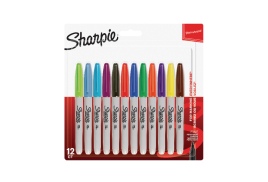 Sharpie Permanent Marker Fine Assorted (Pack of 12) 1986438