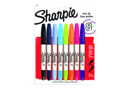 Sharpie Permanent Marker Twin Tip Assorted (Pack of 8) 2065409
