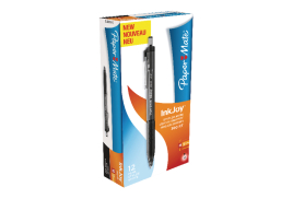 PaperMate Inkjoy 300 Retractable Ballpoint Pen Medium Black (Pack of 12) S0959910