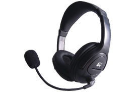 Computer Gear HP 512 Multimedia Stereo Headset With Boom Microphone 24-1512