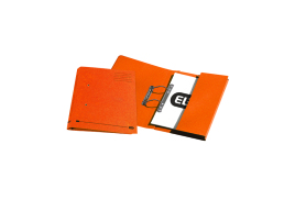 Elba Spring Pocket File 320gsm Foolscap Orange (Pack of 25) 100090148