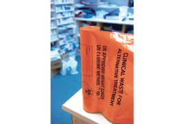 Clinical Waste Sack Heavy Duty Orange (Pack of 100) AT25/M085