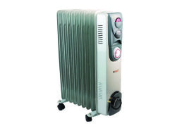 Oil Filled Radiator 2kW Timer Control White (Variable thermostat with timer control) CR2T