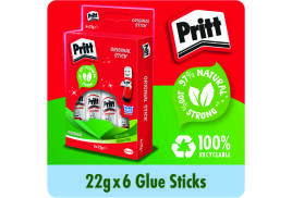 Pritt Stick Glue Stick 22g (Pack of 6)