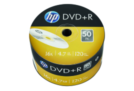 HP DVD+R 16X 4.7GB Wrap (Pack of  50) 69305