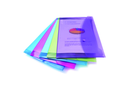 Rapesco Popper Wallet Foolscap Assorted (Pack of 5) 0688