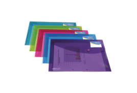Rapesco ID Popper Wallet Translucent Assorted (Pack of 5) 0700