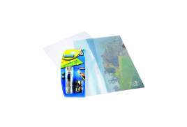 Rapesco Eco Cut Flush Folders A4 Clear FOC Supaclips (Pack of 100) HT810941
