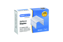 Rapesco 26/6mm Staples Galvanised Chisel Point (Pack of 5000) S11662Z3