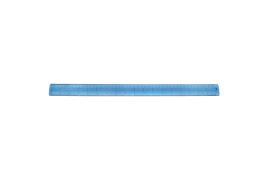 Helix Shatter Resistant Ruler Gridded 45cm Blue (Pack of 10) L28040