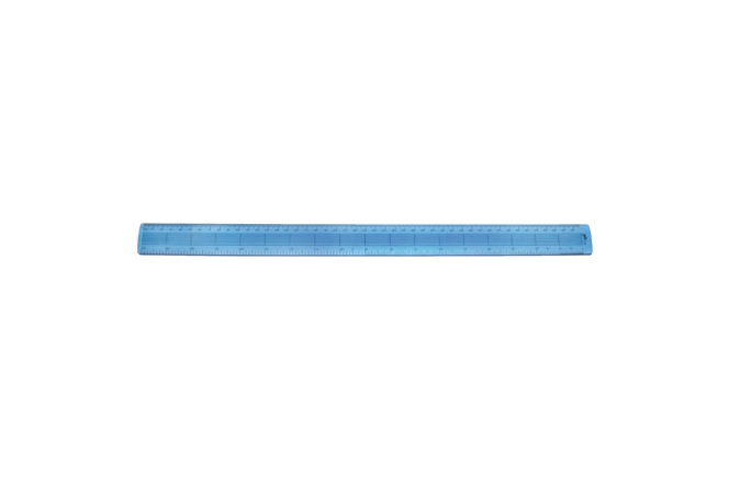 Helix Shatter Resistant Ruler Gridded 45cm Blue Pack of 10 L28040