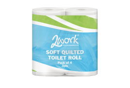 2Work Luxury 3-Ply Quilted Toilet Roll 170 Sheets (Pack of 40) TQ4Pk