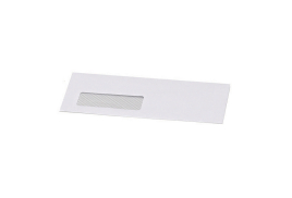 Postmaster DL Envelope 114x235mm Window Gummed 90gsm White (Pack of 500) B29153