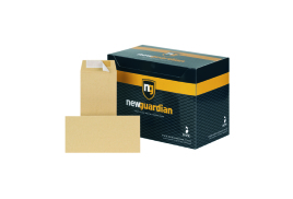 New Guardian DL Envelope Peel/Seal 130gsm Manilla (Pack of 500) E26503