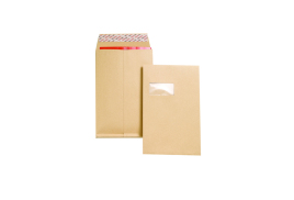 New Guardian C4 Envelope Window Peel/Seal Manilla (Pack of 100) J27366
