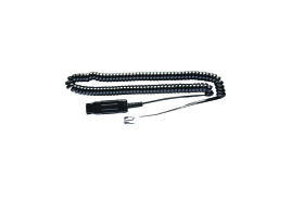 JPL Headset Bottom Lead A10-11 Equivalent Coiled Cable With QD Compatibility 80-200cm Black BL-12+P