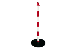 Demarcation Barrier Chain Support Post Red/White 404046
